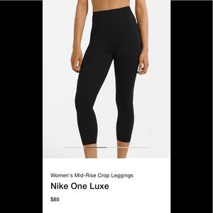 Nike One Luxe Crop Legging